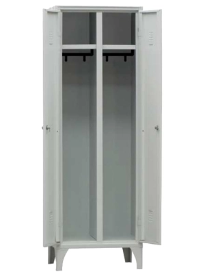 Armadietto Spogliatoio Due Porte Con Divisorio Sporco/Pulito Un Posto da 50cm