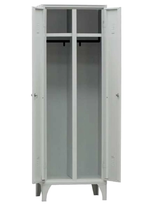 Armadietto Spogliatoio Due Porte Con Divisorio Sporco/Pulito Un Posto da 60cm